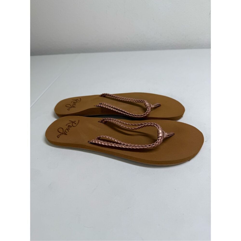 Roxy Women’s Costas II Girls Flip Flops - Rose Gold Size 8